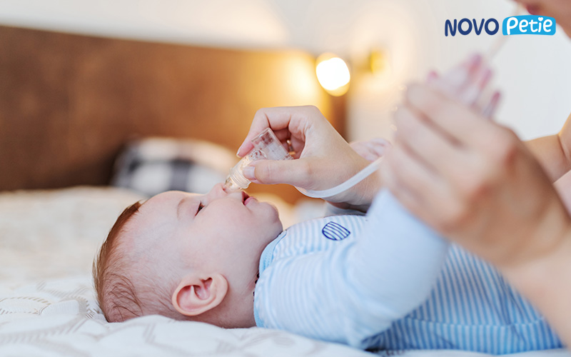 Hút mũi là cách giúp bé hết nghẹt mũi, sổ mũi nhanh